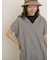 【クールコットン】柄アソートフレンチスリーブチュニック