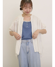 インドピンタック+はしごレースブラウス