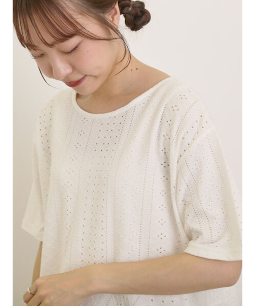 アイレット切替フリルカットソー