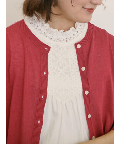 【接触冷感】スタンドネックシャーリングノースリーブ