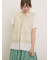 レース付きリボン開きベスト