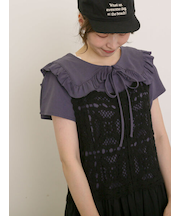 【EC先行販売】セーラー襟Tシャツ