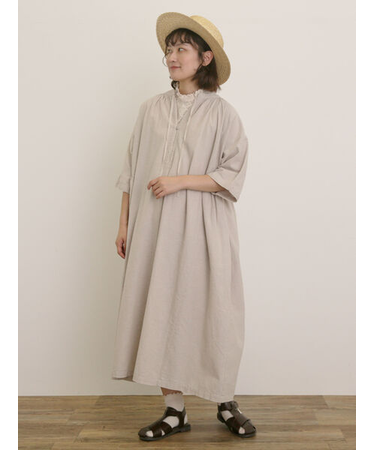 【S/Mサイズ】襟ぐり小レース2WAYワンピース