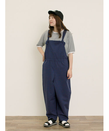 綿麻サロペット