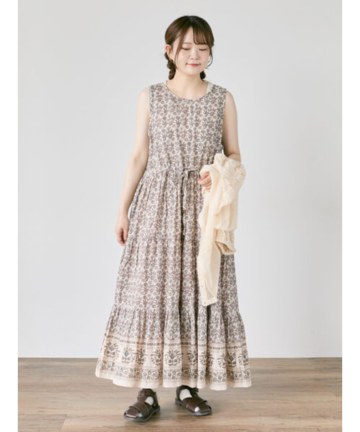 【S/Mサイズ】前後2WAYインドペイズリー柄ワンピース