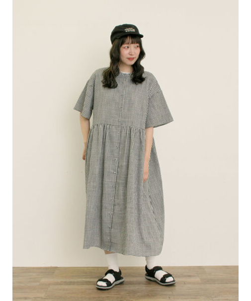 【WEB限定】ちび襟シャツワンピース