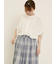 柄アソート肩タックバンドカラーチュニック