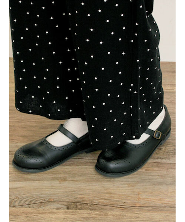 メダリオンワンストラップシューズ