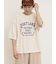 クロス刺繍ロゴプリントTシャツ