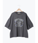 クロス刺繍ロゴプリントTシャツ