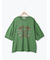 クロス刺繍ロゴプリントTシャツ