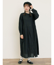【Cross×Linen】タックワンピース《S/Mサイズ》