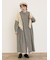 【Cross×Linen】タックワンピース《S/Mサイズ》