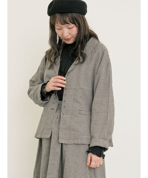 サマンサモスモス　CrossxLinen ショールカラージャケット Cross×Linen】ショールカラージャケット｜サマンサモスモスの通販