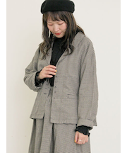 【Cross×Linen】ショールカラージャケット