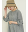 ◎綿麻袖フリルブラウス