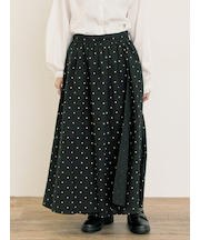 【Cross×Linen】ラップ風スカート