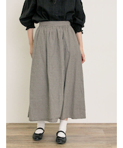 【Cross×Linen】ラップ風スカート