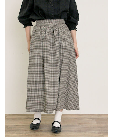 【Cross×Linen】ラップ風スカート