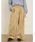 ツイル裾ダブルワイドパンツ