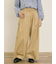 ツイル裾ダブルワイドパンツ