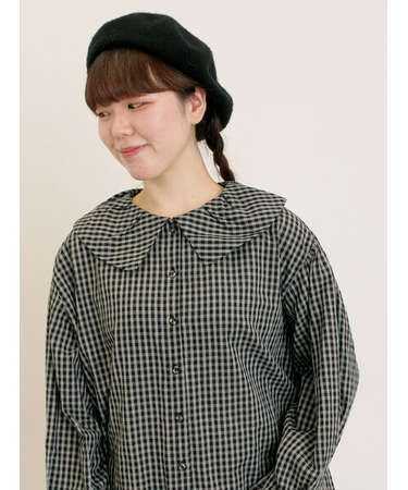 ビッグ襟羽織ブラウス