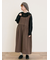 【S/Mサイズ】レース貼りノースリワンピース