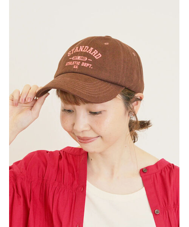 【消臭効果】カレッジロゴ刺繍キャップ