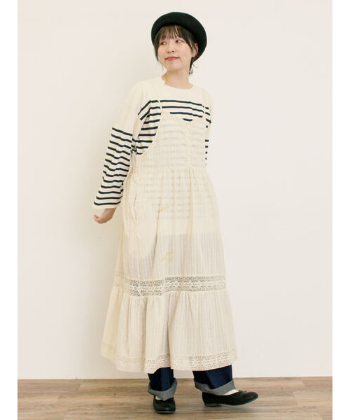 シボリ プリント ティアード ワンピース｜フリークスストアの通販