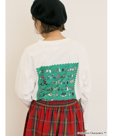 【MOOMIN×Samansa Mos2】ALL STARロングTシャツ