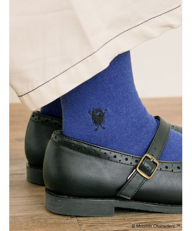 【MOOMIN×Samansa Mos2】スティンキー刺繍ソックス