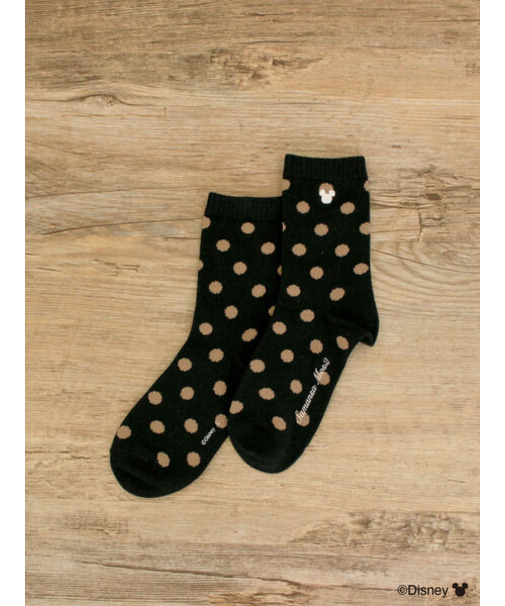 【Disney】ミッキーマウス/ドット柄ソックス