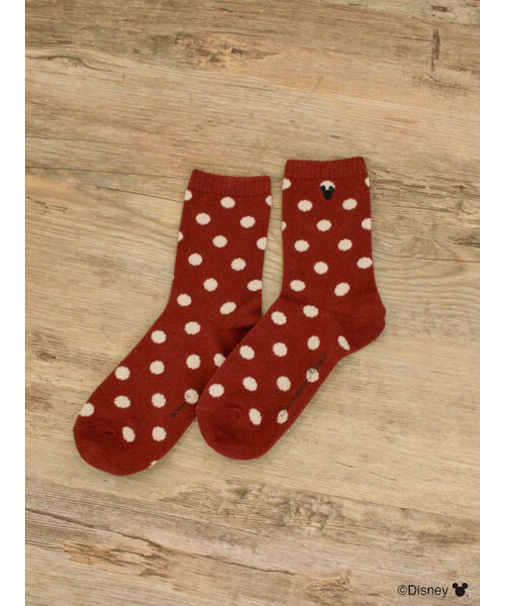 【Disney】ミッキーマウス/ドット柄ソックス