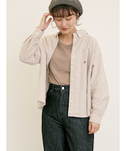 ワンポイントロゴ刺繍シャツ