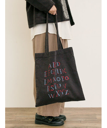 【マカベアリス×Samansa Mos2】刺繍トートバッグ