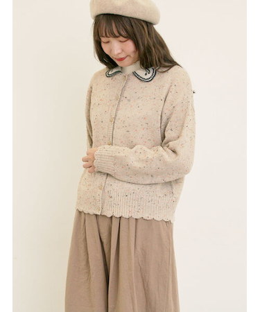 【マカベアリス×Samansa Mos2】刺繍カーディガン