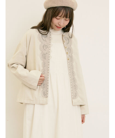 【マカベアリス×Samansa Mos2】刺繍ジャケット