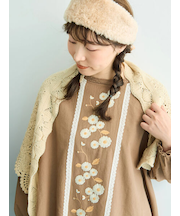 【WEB限定】花柄刺繍ブラウス