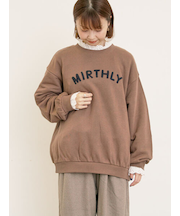 飛び裏毛ざっくり刺繍ロゴスウェット