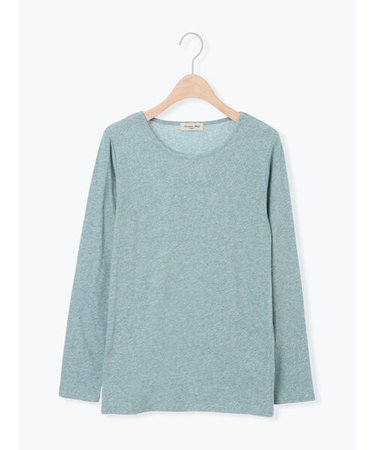 【吸湿発熱】ベア天無地クルーネックインナー