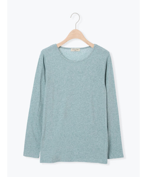 【吸湿発熱】ベア天無地クルーネックインナー