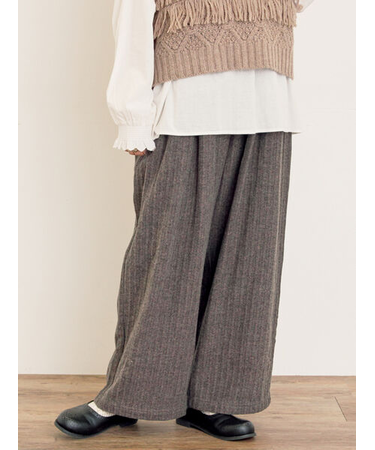 【M/Lサイズ】ツータックゆるストレートパンツ