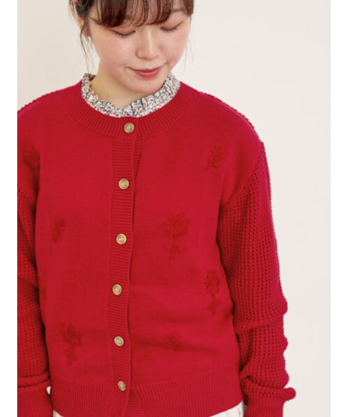 ◎刺繍カーディガン