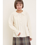 ビッグ襟ピンタックブラウス