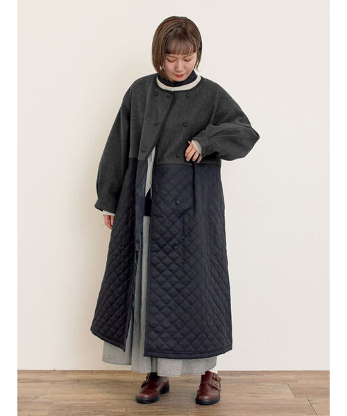 サマンサモスモス メルトン切替キルティングコート メルトン切替キルティングコート｜サマンサモスモスの通販｜&mall