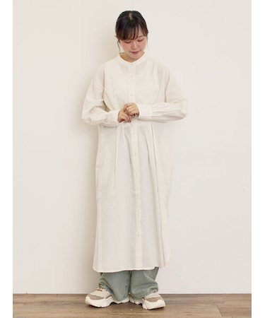 ◎タックシャツワンピース