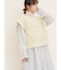 【Fluffy Wool Blend】フリンジニットベスト