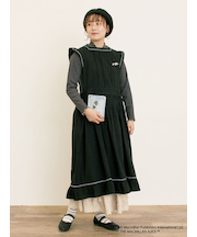 【Alice×Samansa Mos2】配色エプロンワンピース