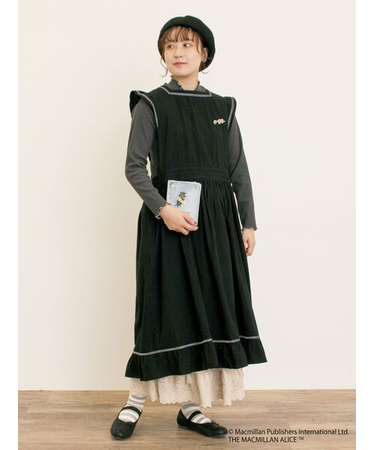 【Alice×Samansa Mos2】配色エプロンワンピース