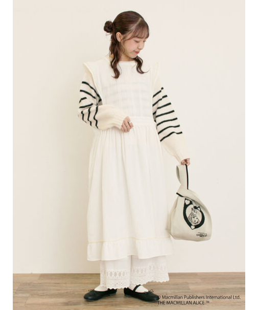 【Alice×Samansa Mos2】配色エプロンワンピース